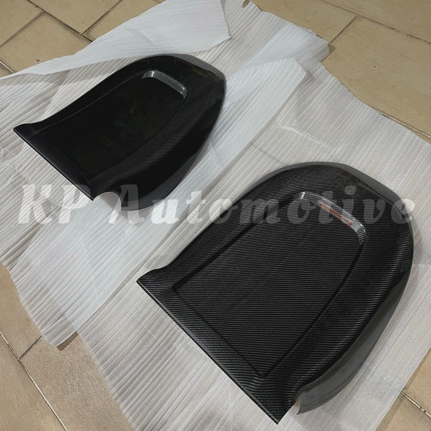 Model 3/Y Dry Carbon Seat Back Replacement Cover (Gloss)