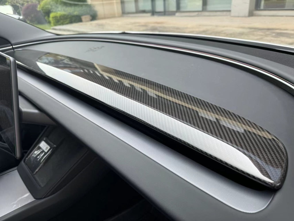 Gloss Carbon Replacement Dashboard for Model 3 Highland