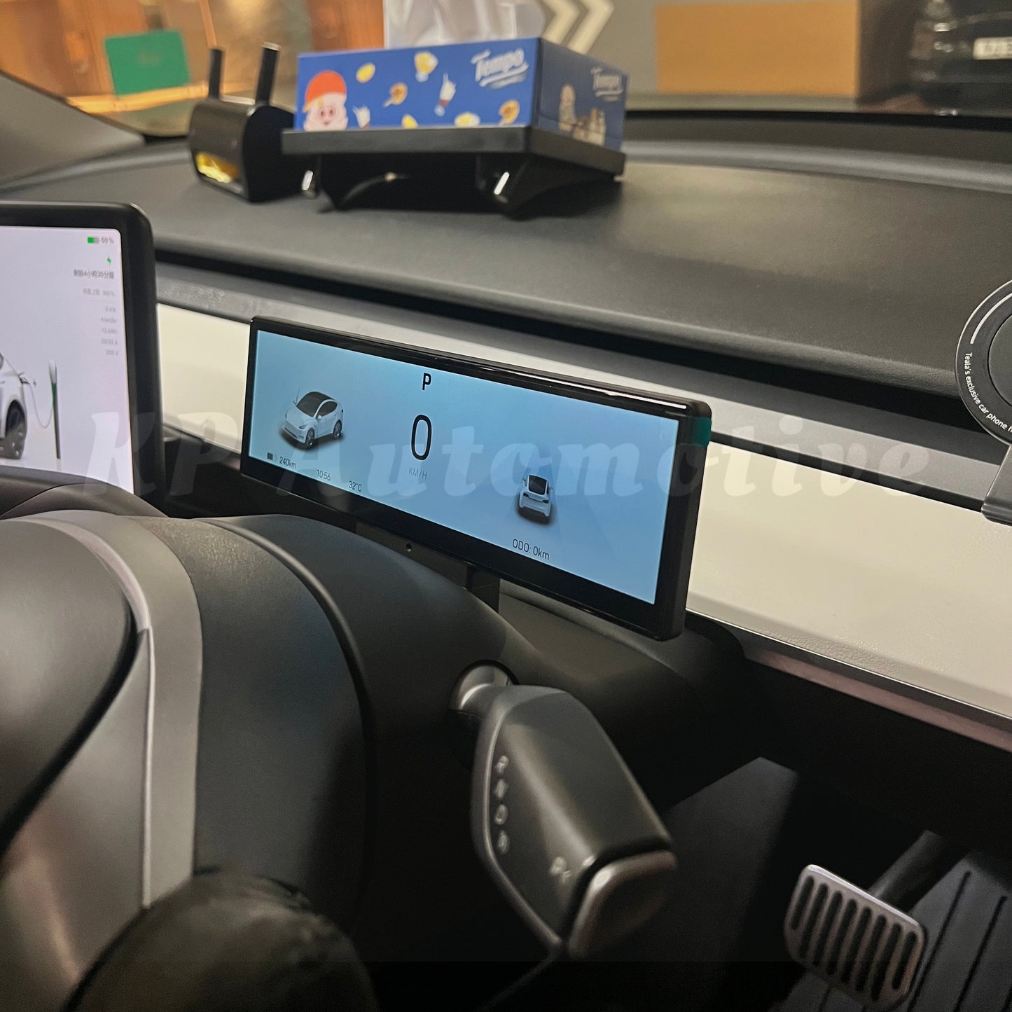 8.8" CarPlay Steering Wheel Display for Tesla Model 3/Y