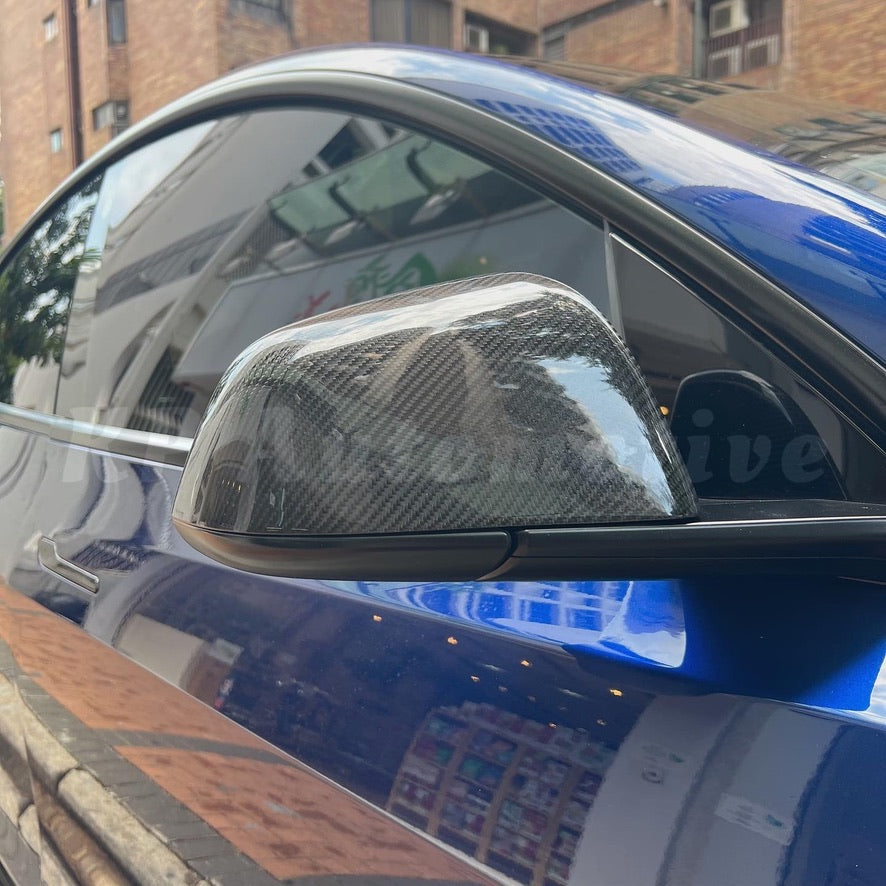 Model Y Gloss Carbon Replacement Mirror Cap