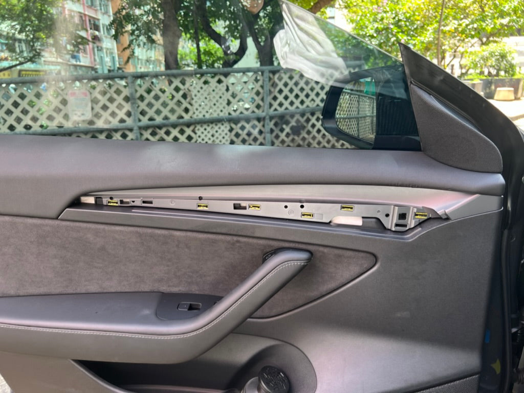Model 3/Y Gloss Carbon Fiber Dashboard and Front Door Trim Panel Replacement Kit