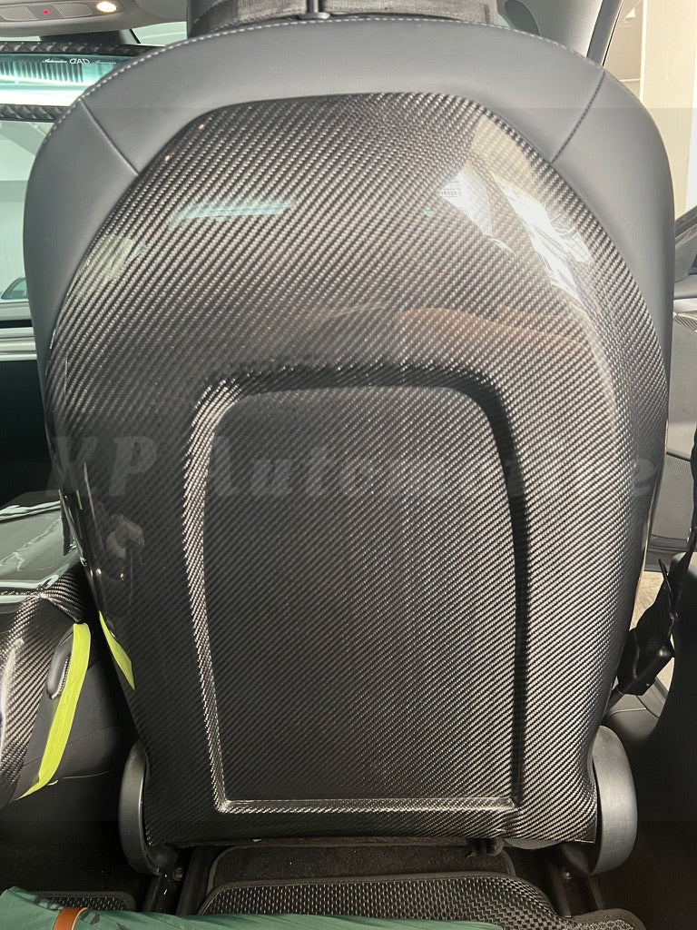 Model 3/Y Dry Carbon Seat Back Replacement Cover (Gloss)